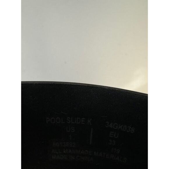 GOATS Blue Black Pool Slip On Slide Sz Kids 1Y EU 33 New Nordstrom Rare - Picture 4 of 5